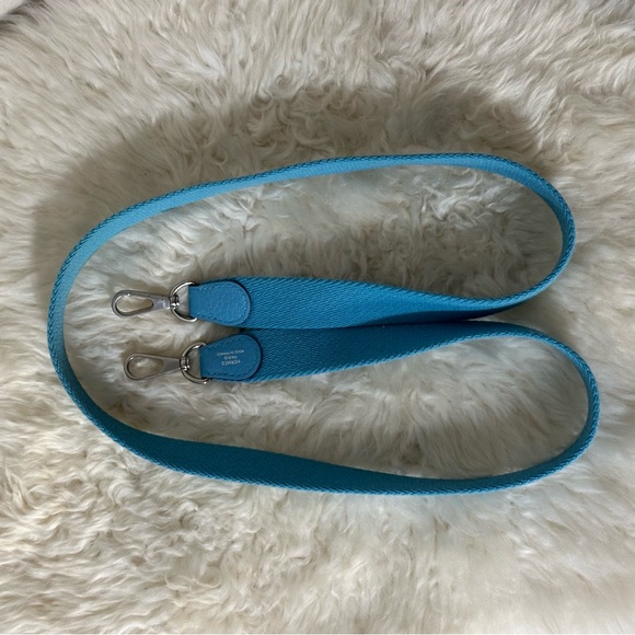 Hermes Evelyne 16 Mini TPM Clemence Palladium Hardware Bleu de Nord Stamp Z - Picture 9 of 13